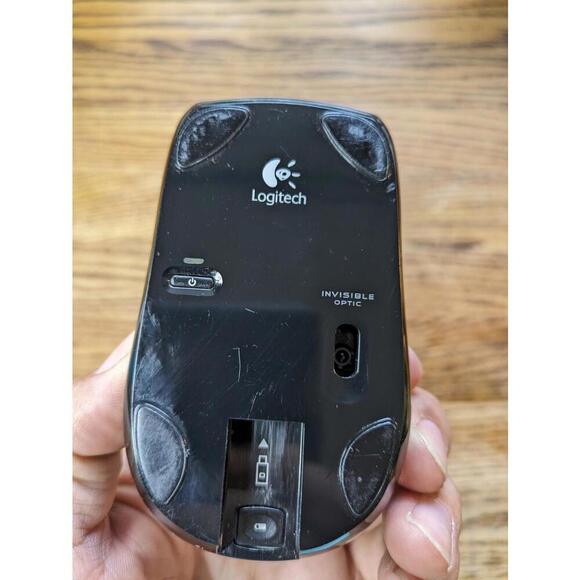 Logitech Wireless Mouse WITH Receiver C-UAY59 810-000215 C-UAT51 Dongle Receiver - Picture 2 of 3